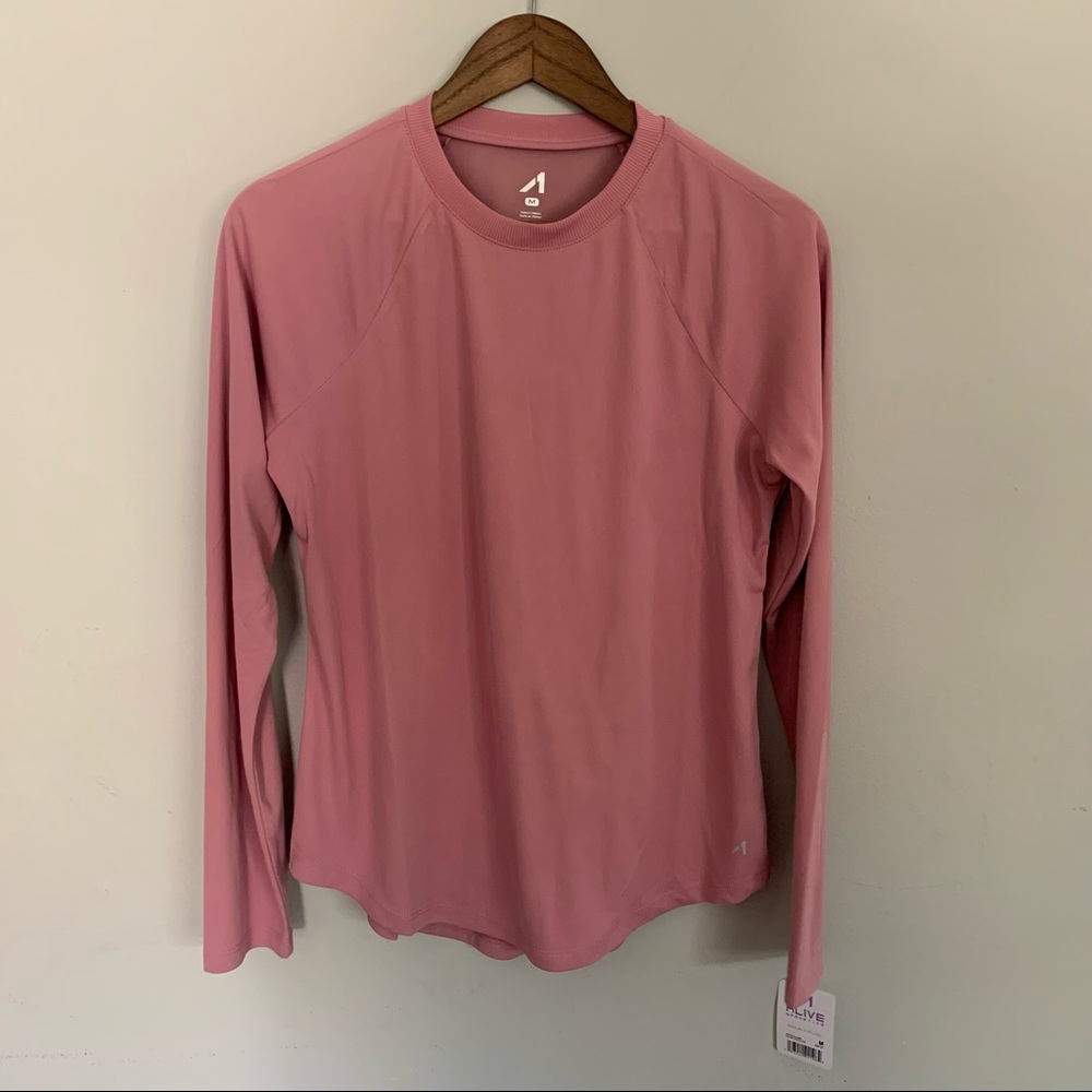 Alive medium active athletic top dusty pink